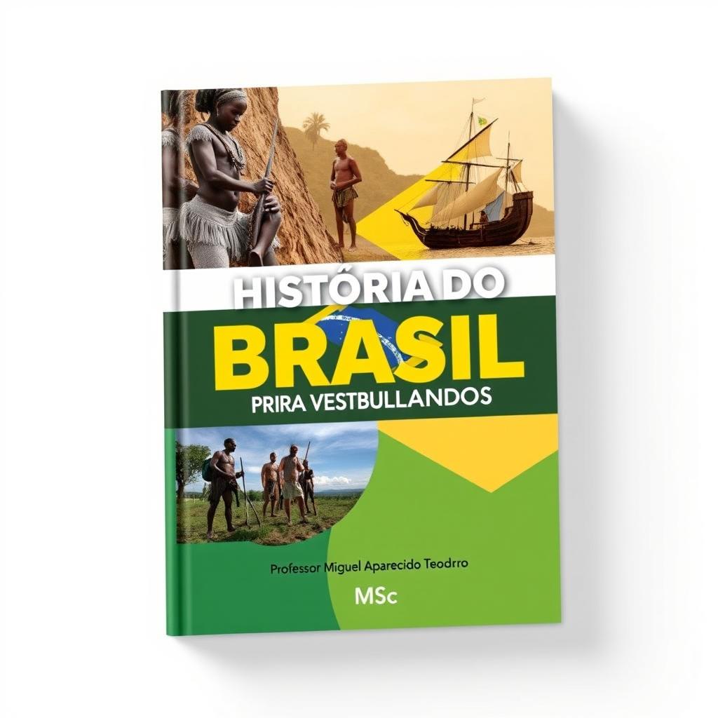 A clean and modern book cover design focusing on the history of pre-colonial Brazil
