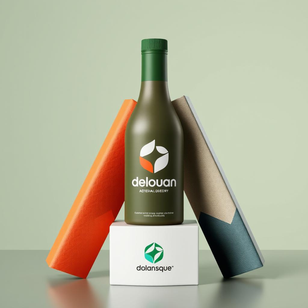 A redesigned product packaging featuring a modern and sleek aesthetic while prominently displaying the existing logo