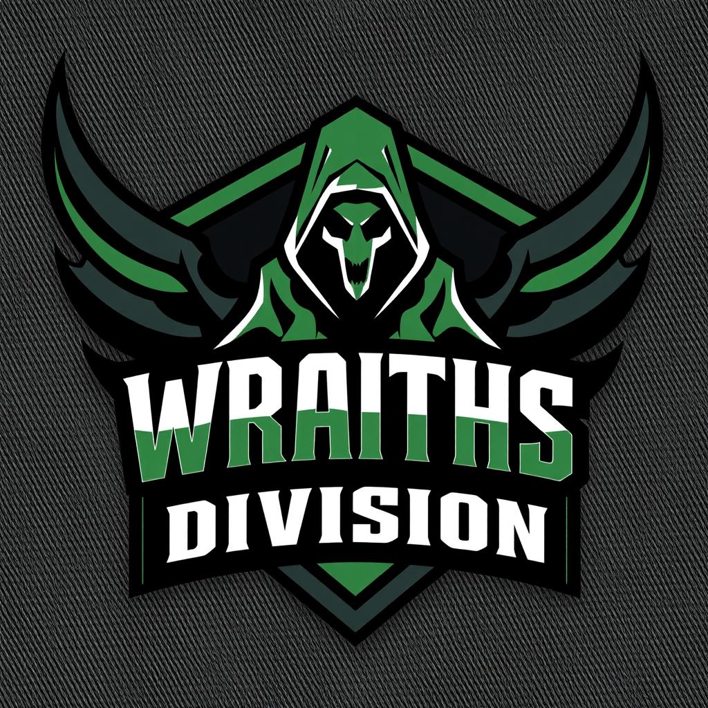 An emblematic army logo for a division named 'Wraiths Division'