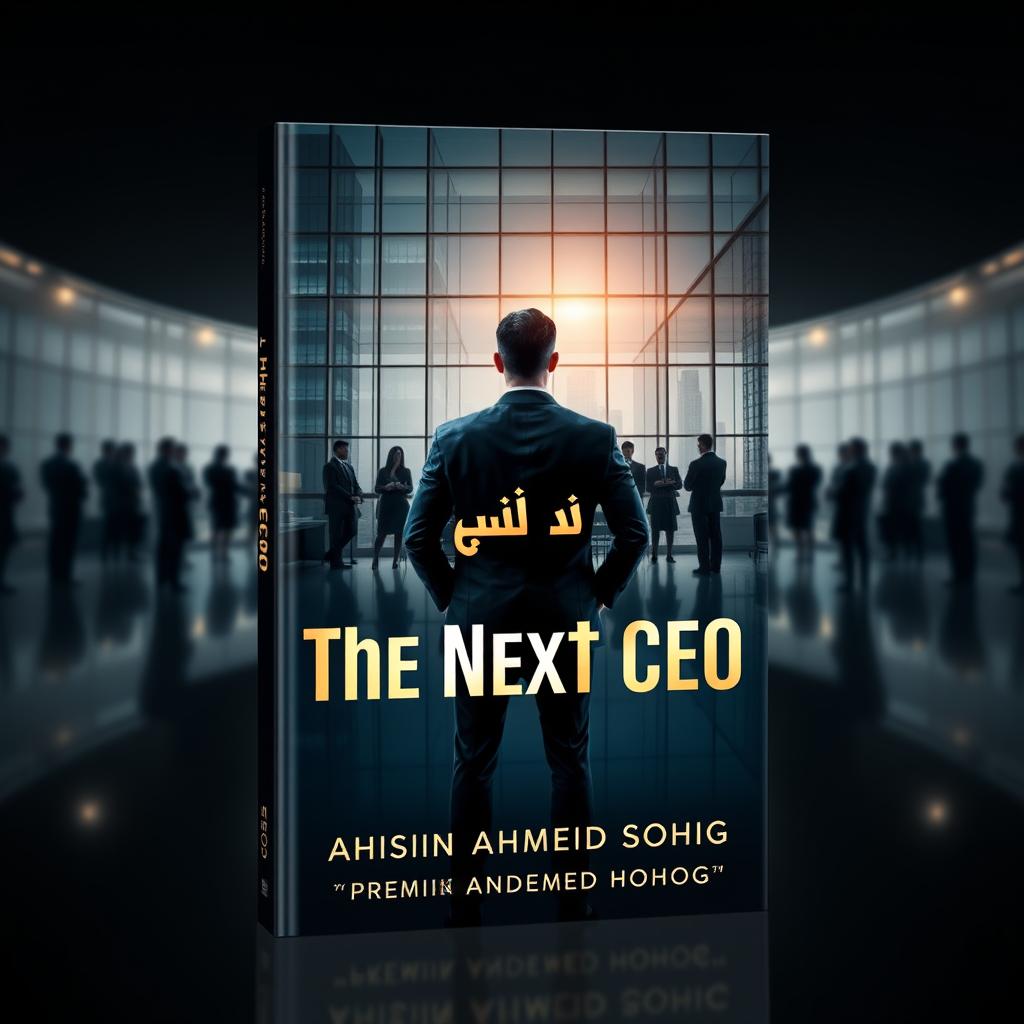 Generate a premium, high-resolution book cover for a business and leadership book titled 'আপনিই হবেন – The Next CEO' by Tahsin Ahmed Sohag