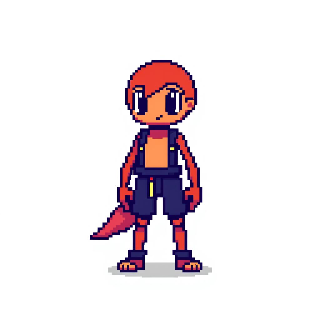 An engaging pixel art subject meticulously designed using exactly 31 by 40 pixels