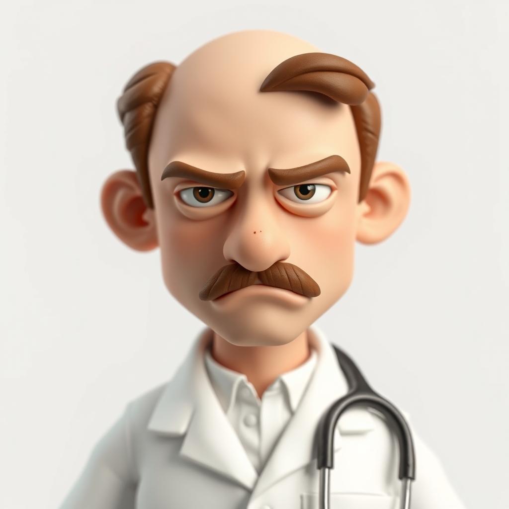 A full-body claymation-style character, inspired by classic stop-motion animations like Wallace & Gromit