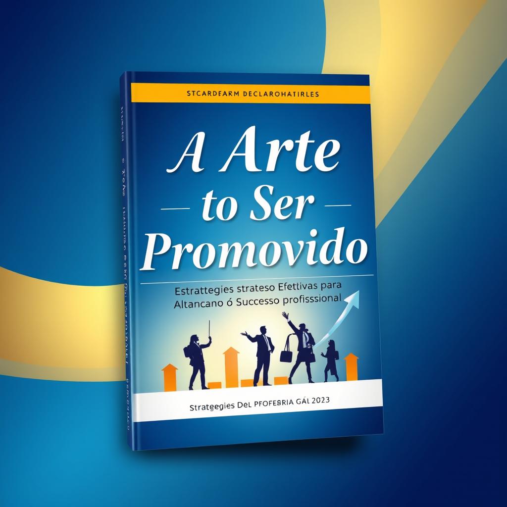 A captivating book cover design centered on the theme: 'A Arte de Ser Promovido: Estratégias Efetivas para Alcançar o Sucesso Profissional'