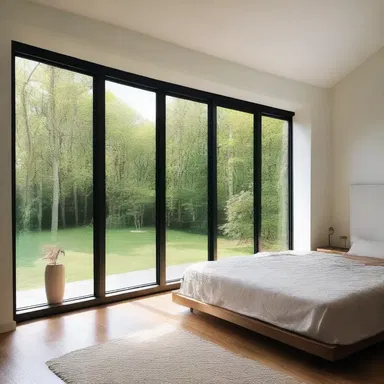 The architect carefully measured the angular distance between the windows to ensure a balanced and aesthetically pleasing design.