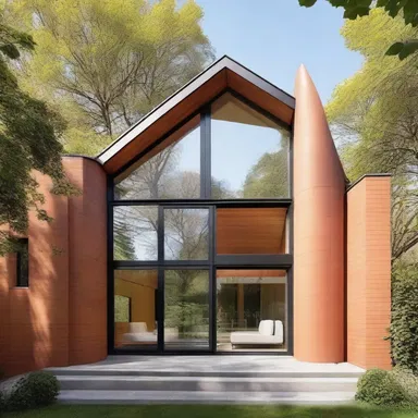 The architect carefully measured the angular distance between the windows to ensure a balanced and aesthetically pleasing design.
