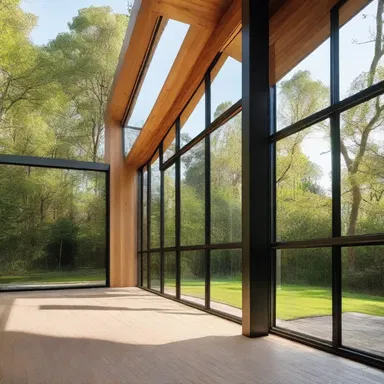 The architect carefully measured the angular distance between the windows to ensure a balanced and aesthetically pleasing design.