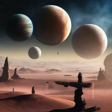 In the futuristic world of science fiction, the angular distance between planets determined the feasibility of space travel.