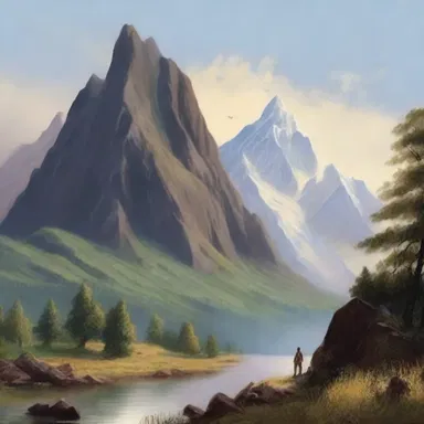 The writer vividly described the angular distance between the two mountains, painting a picturesque landscape in the reader's mind.