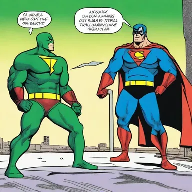 In the comic strip, the superhero's ability to judge angular distance allowed them to make accurate long-range attacks against the villain.