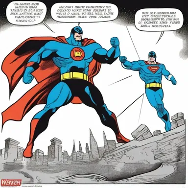 In the comic strip, the superhero's ability to judge angular distance allowed them to make accurate long-range attacks against the villain.