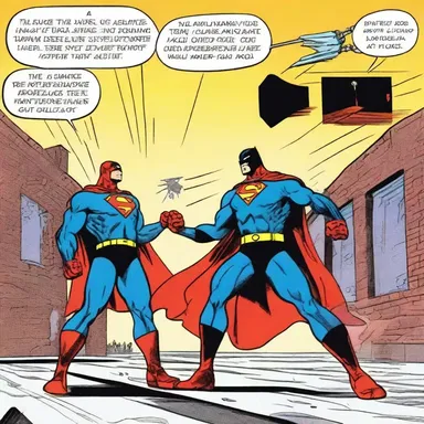 In the comic strip, the superhero's ability to judge angular distance allowed them to make accurate long-range attacks against the villain.
