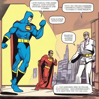 In the comic strip, the superhero's ability to judge angular distance allowed them to make accurate long-range attacks against the villain.