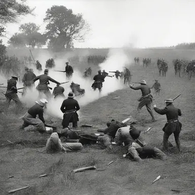 During the Battle of Gettysburg, the angular distance between the Confederate and Union armies affected the strategic positioning and outcome of the battle.