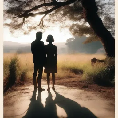 The director used the concept of angular distance to frame a beautiful shot, capturing the protagonist's emotional distance from their loved ones.