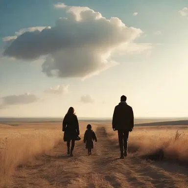 The director used the concept of angular distance to frame a beautiful shot, capturing the protagonist's emotional distance from their loved ones.