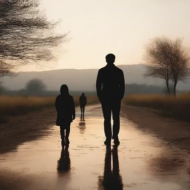 The director used the concept of angular distance to frame a beautiful shot, capturing the protagonist's emotional distance from their loved ones.