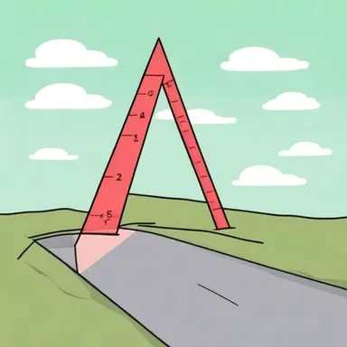 Why did the triangle roll down the hill? It wanted to measure the angular distance to find the shortest side-splitting route!