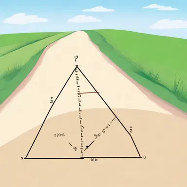 Why did the triangle roll down the hill? It wanted to measure the angular distance to find the shortest side-splitting route!