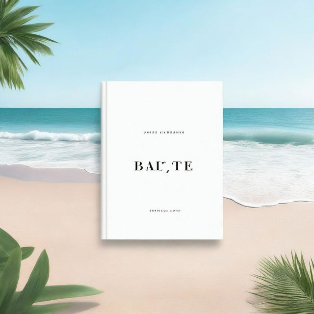 A high-quality digital art piece depicting a minimalist cover for a 'Workation Resort'