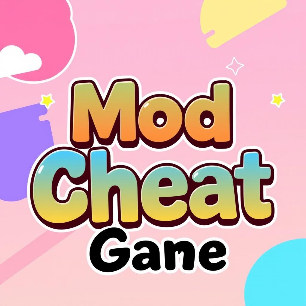 A simple yet striking image featuring the words 'Mod Cheat Game' in a bold, stylish font, emphasizing a playful anime theme