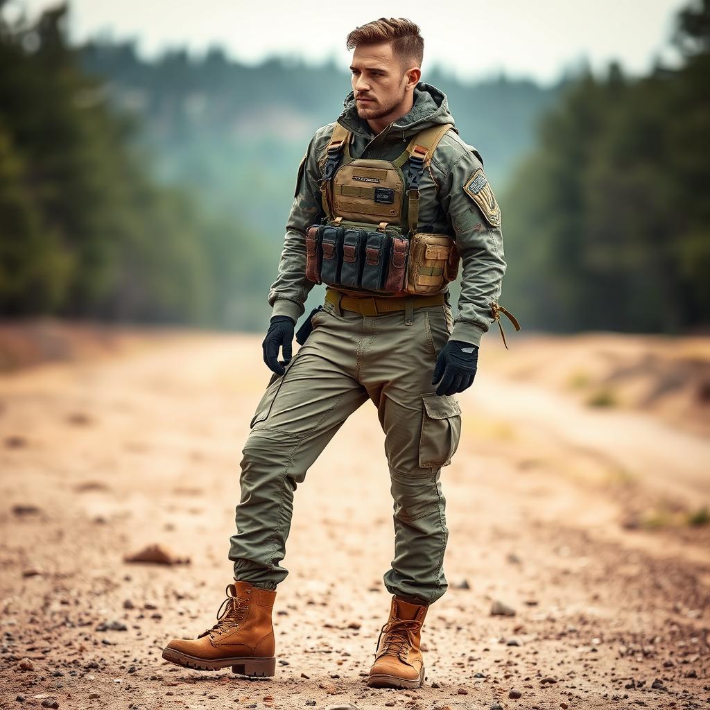 Stunning Tactical Outfit Showcase in Outdoor Setting | Idyllic Ideas