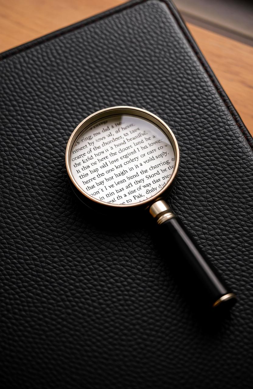 A close-up view of a black leather Bible cover, featuring a textured surface that conveys luxury and depth