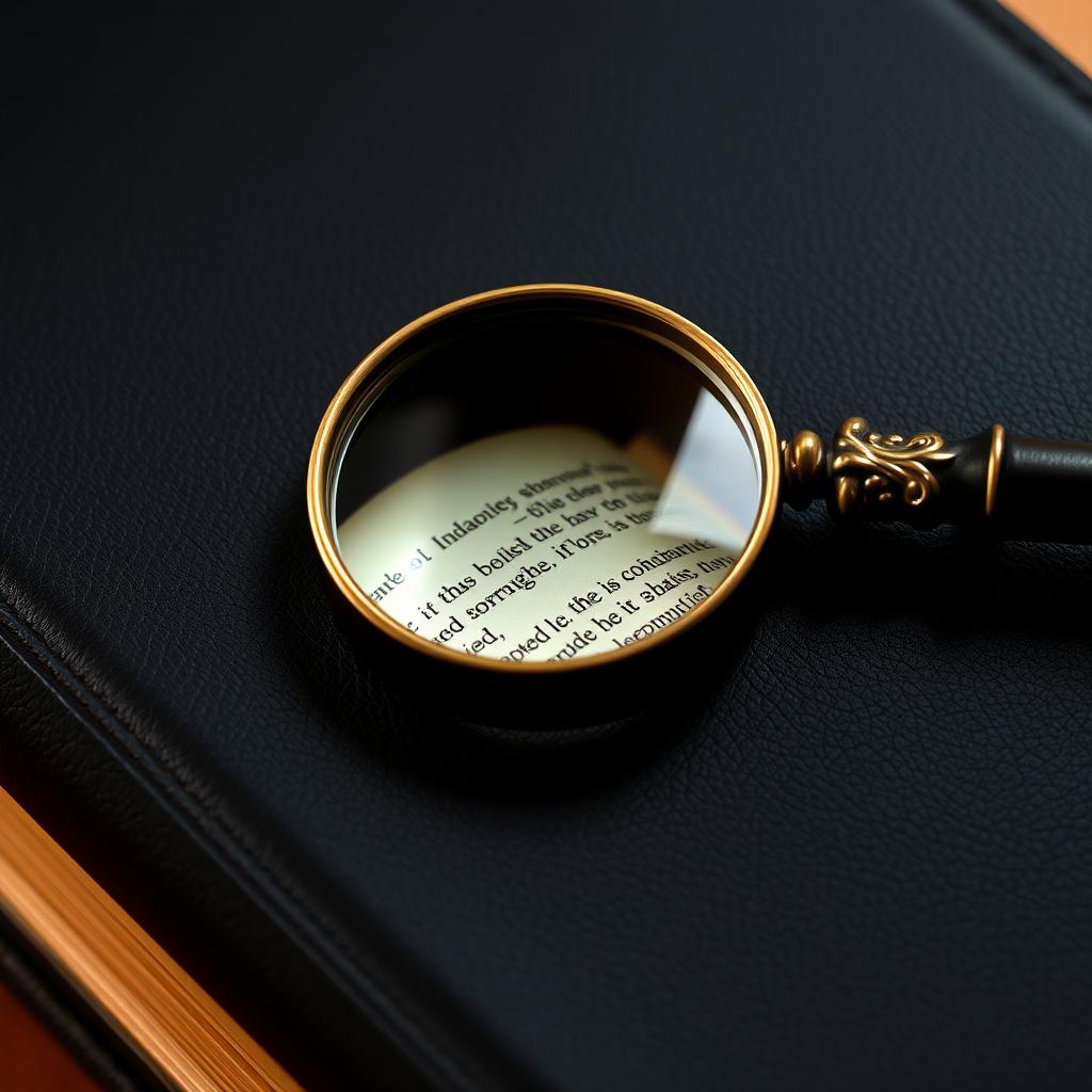 A striking close-up of a black leather Bible cover, showcasing its smooth, rich texture