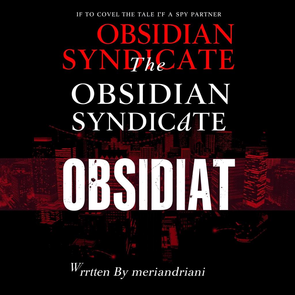 The cover design for "The OBSIDIAN Syndicate," illustrating the tale of a spy partner