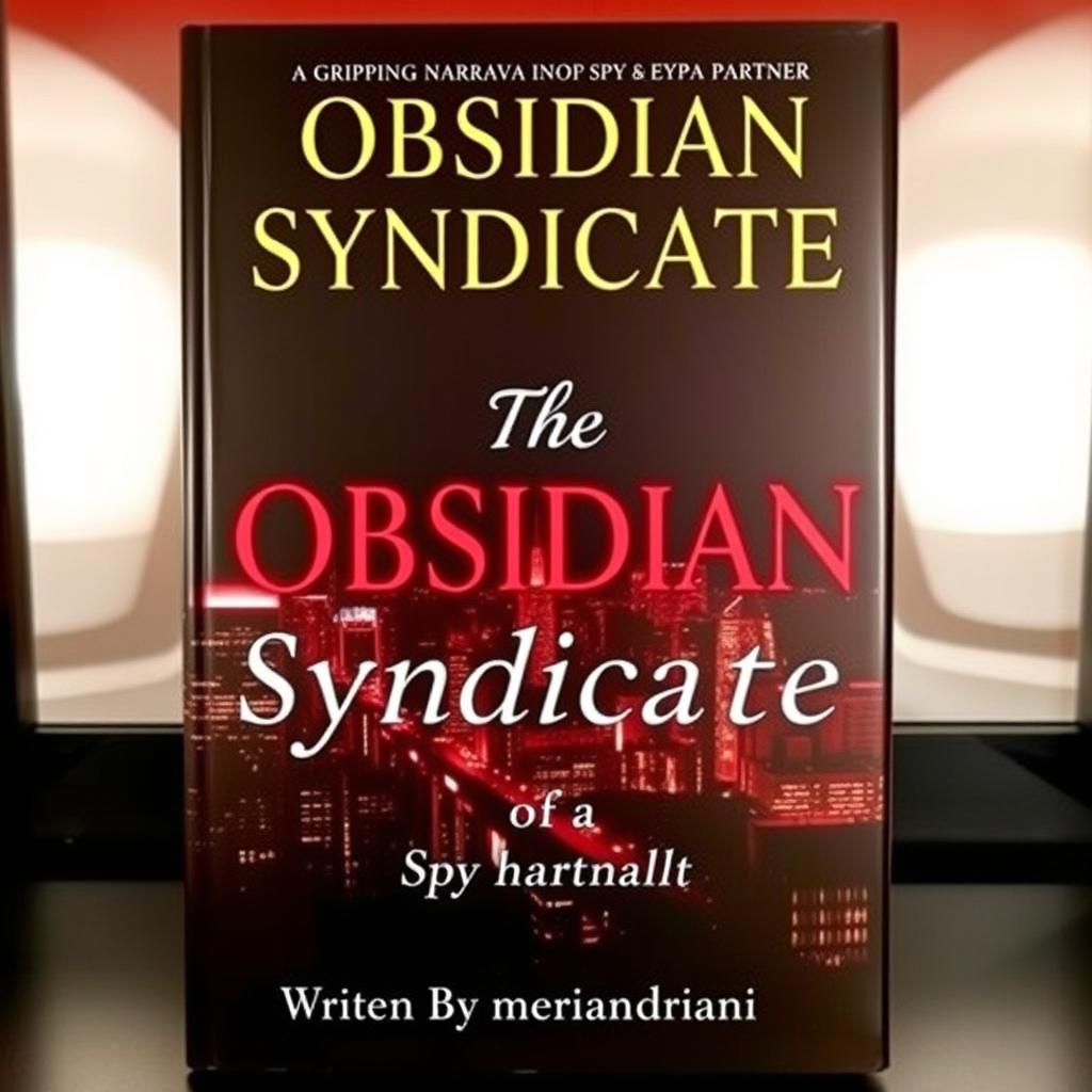 The cover for "The OBSIDIAN Syndicate," showcasing a gripping narrative of a spy partner