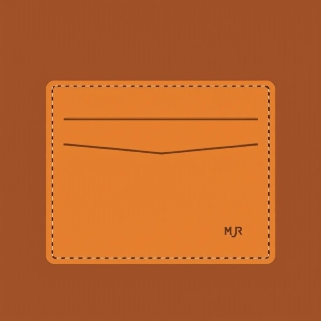 A minimalist leather wallet design that embodies simplicity and elegance