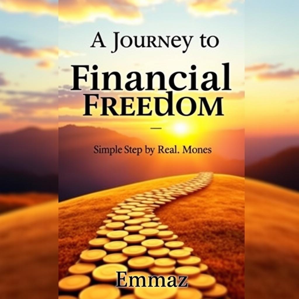 A breathtaking ebook cover design featuring a scenic landscape symbolizing financial freedom
