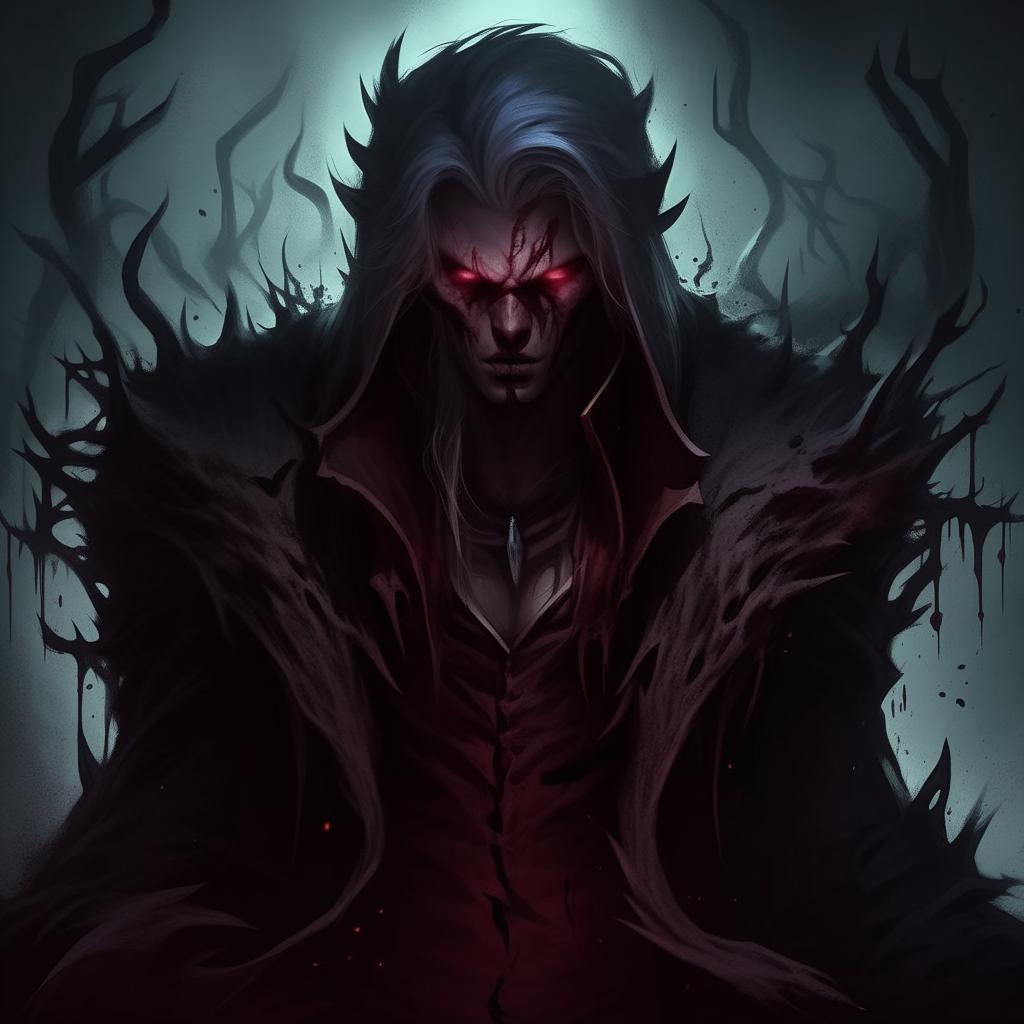 A haunting image of Draven from League of Legends in a horror-themed setting. His eyes gleam with malicious intent, and the foreboding background amplifies the chilling atmosphere.