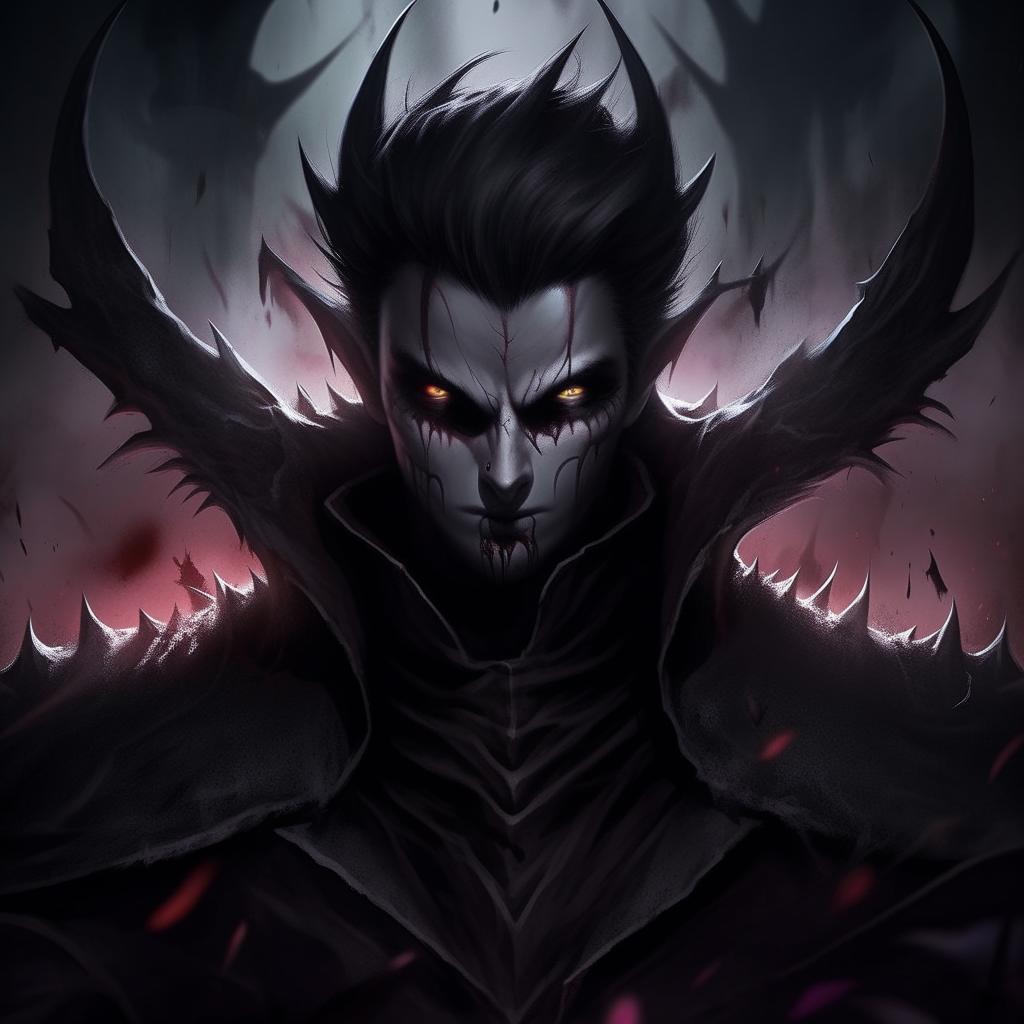 A haunting image of Draven from League of Legends in a horror-themed setting. His eyes gleam with malicious intent, and the foreboding background amplifies the chilling atmosphere.