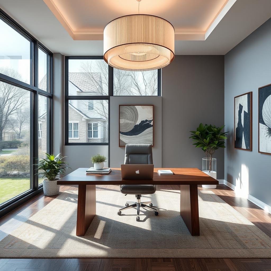 Elegant Modern Office Space with Natural Light