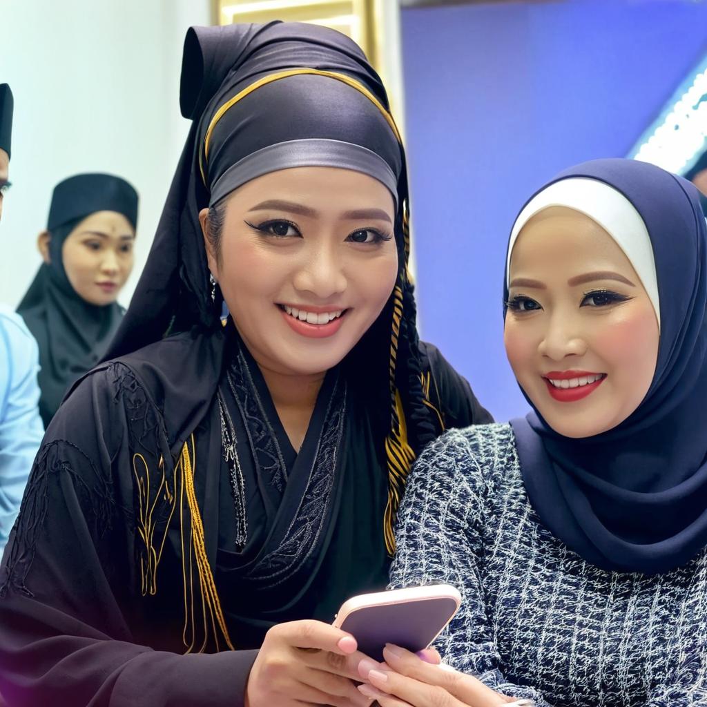 Lelaki memeluk dari belakang, merangkul mesra (dipanggang)

Kedua-dua wajah rapat, hampir bersentuhan atau sangat dekat

Ekspresi wajah: tenang, gembira, merenung ke kamera, bukan senyum lebar