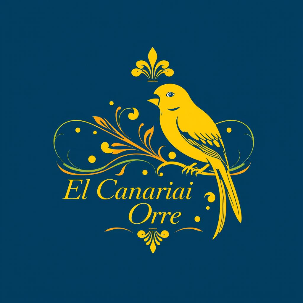 A logo for a pet store named 'El Canario de Oro'