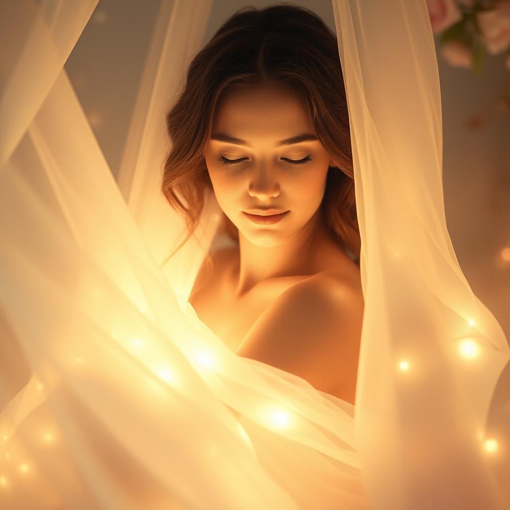 An ethereal scene depicting the moment of birth, focusing on a serene environment filled with soft, warm light