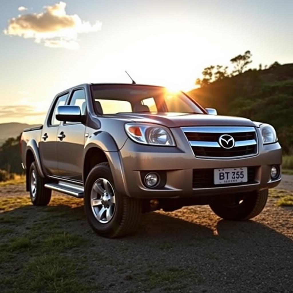 A stunning shot of a 2008 Mazda BT-50, showcasing its robust and rugged design