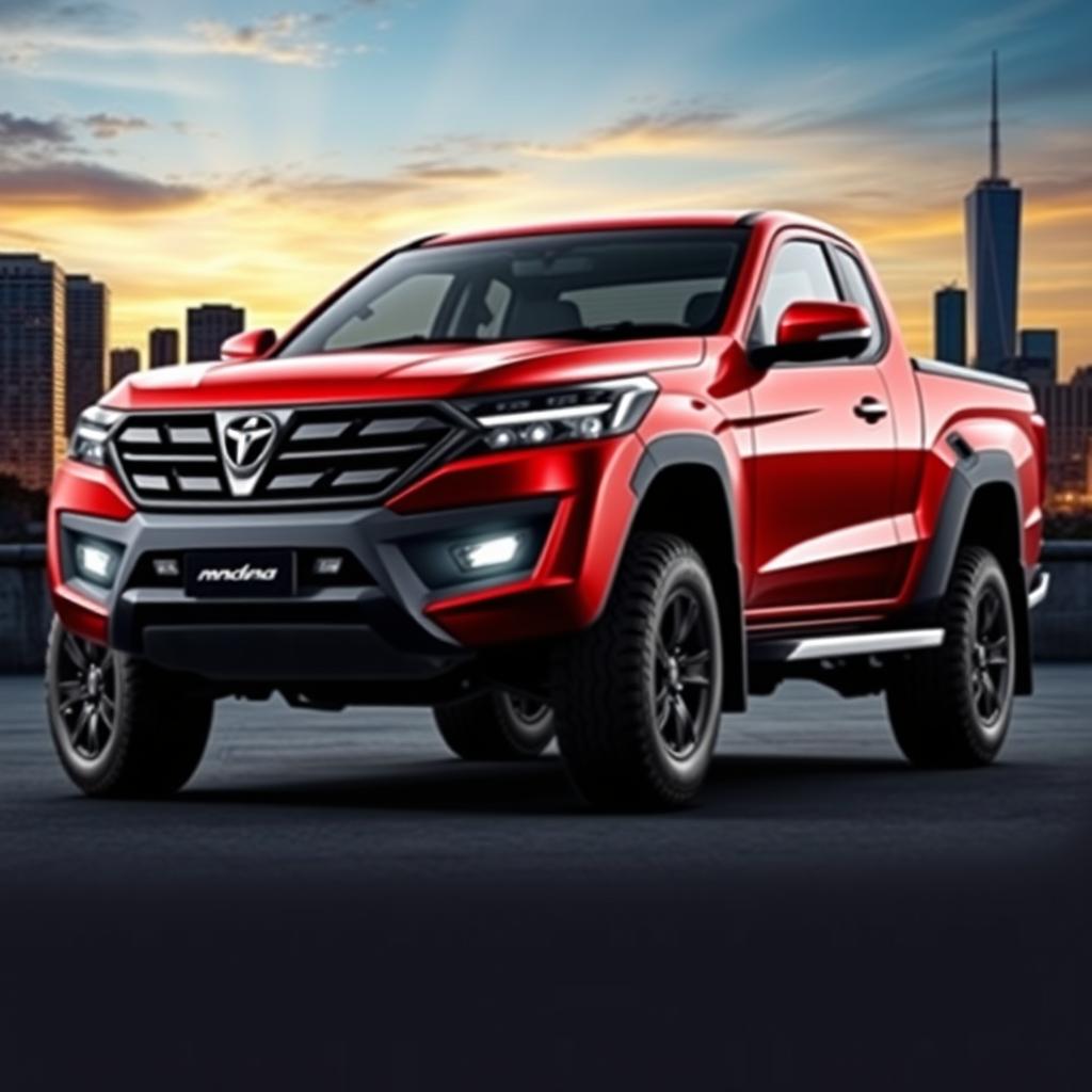 A modern redesign of a 2007 Manda BT 50 with sleek, aerodynamic lines and a sporty stance
