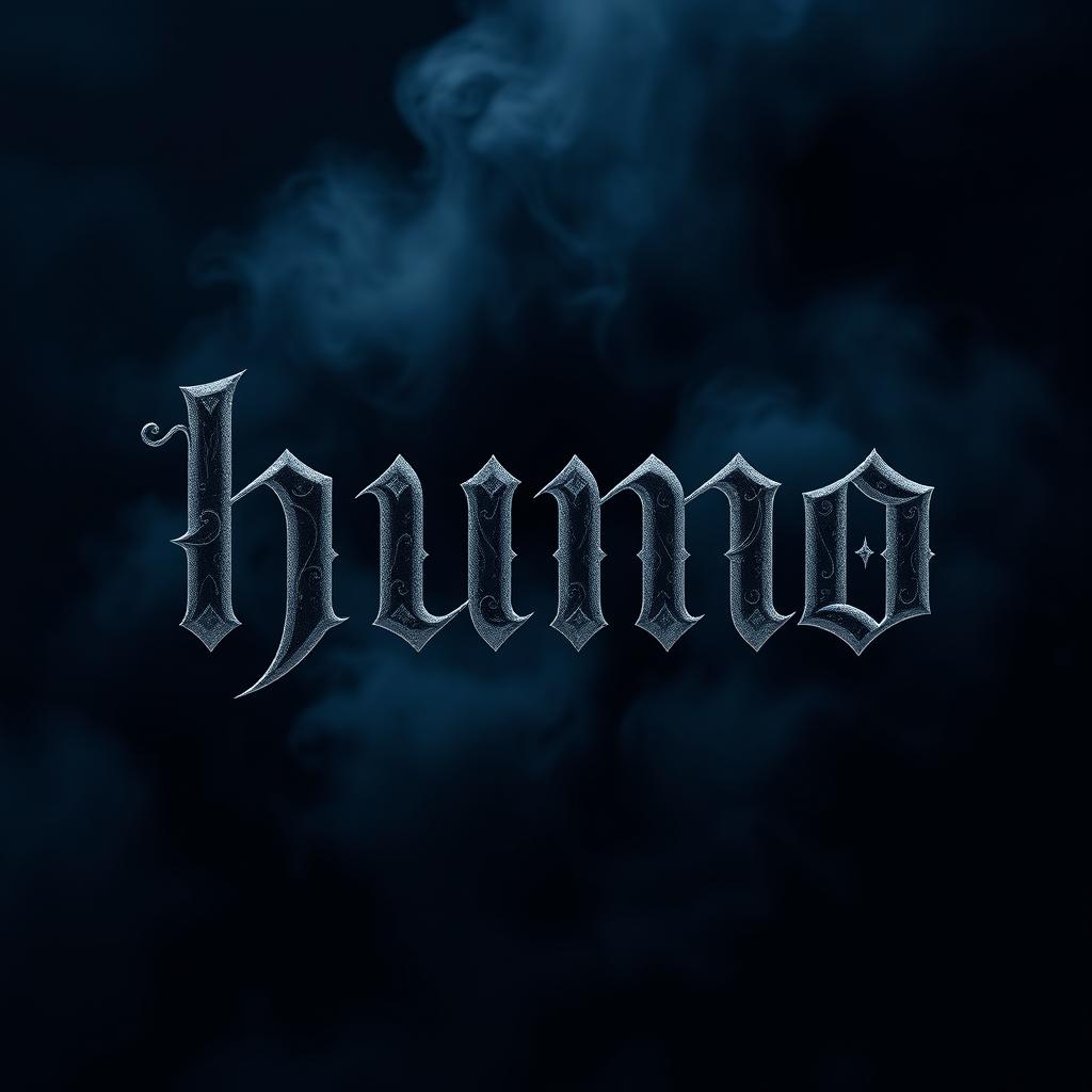 A stunning album cover featuring the word 'humo' designed in an artistic lettering style
