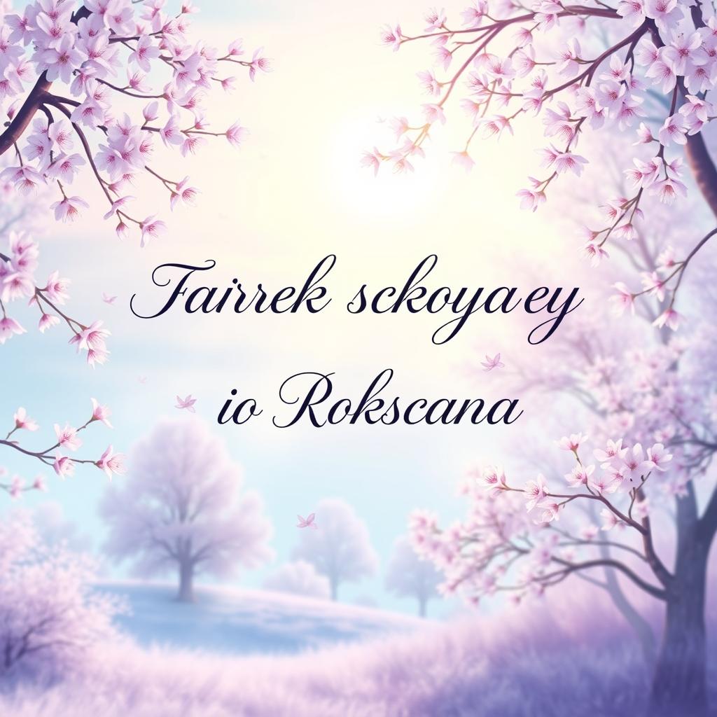 A beautiful and heartfelt design that features the text 'Тарек скучает по Роксана' (Tareq misses Roksana) in elegant, flowing script