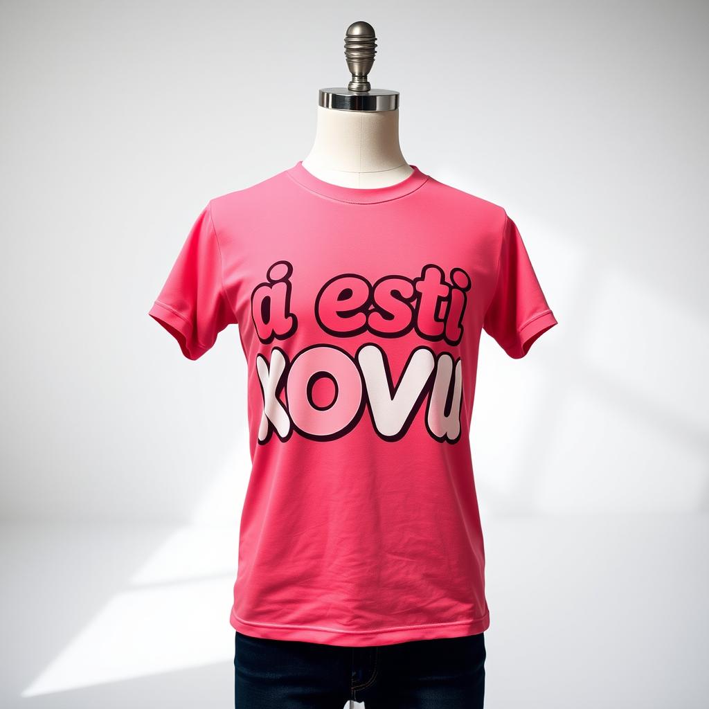 A stylish and artistic design featuring the phrase 'Я есть Любовь' prominently displayed on a trendy T-shirt