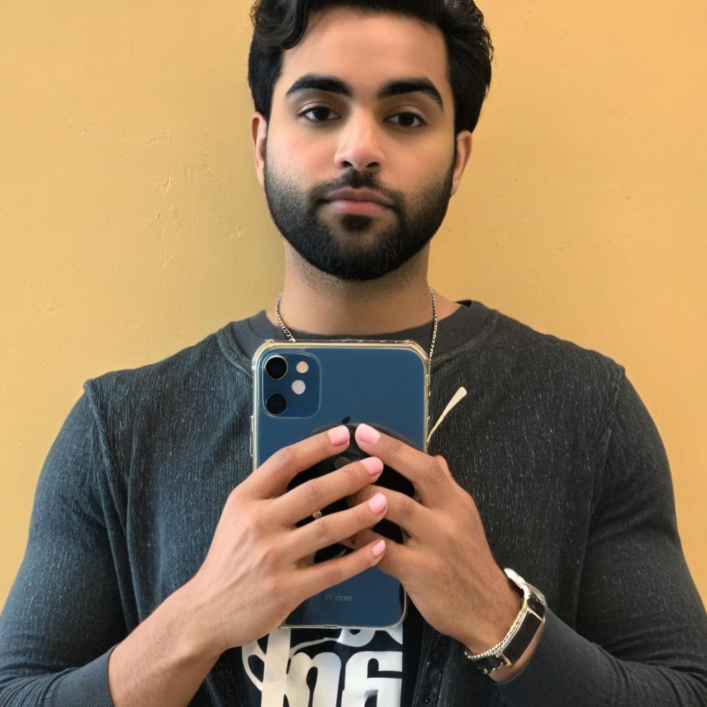 Change the clothes and background keep the iphone
