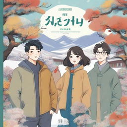 A high-quality book cover featuring Korean comic-style art