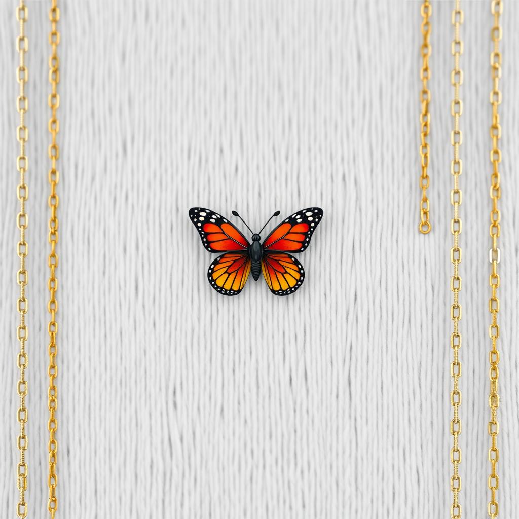 A high-definition image featuring a simple light gray background that appears to be made of fabric and yarn