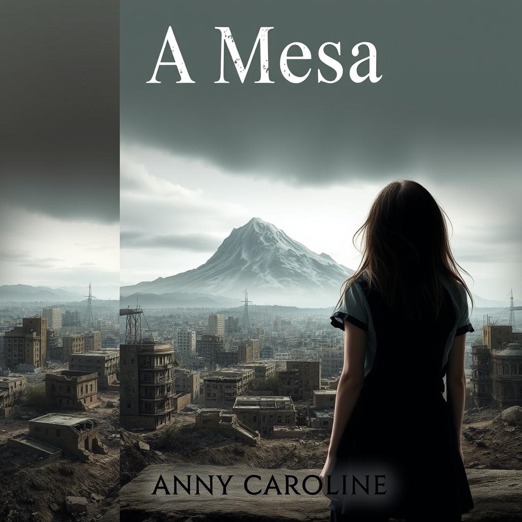 A captivating book cover for a novel titled "A Mesa" by Anny Caroline