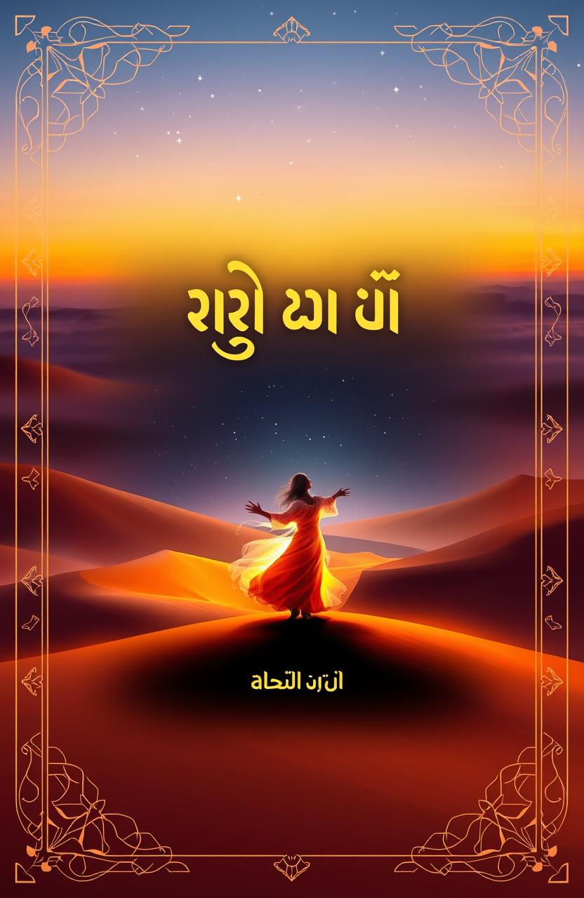 A mystical and enchanting book cover design for 'ফুতুহাত আল মাক্কীয়া' written by 'ইবনুল আরাবী'