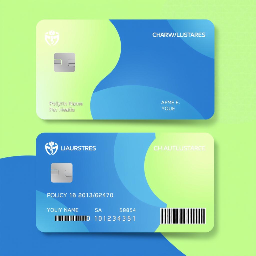Modern Health Insurance Card Designs: Professional & Eye-Catching