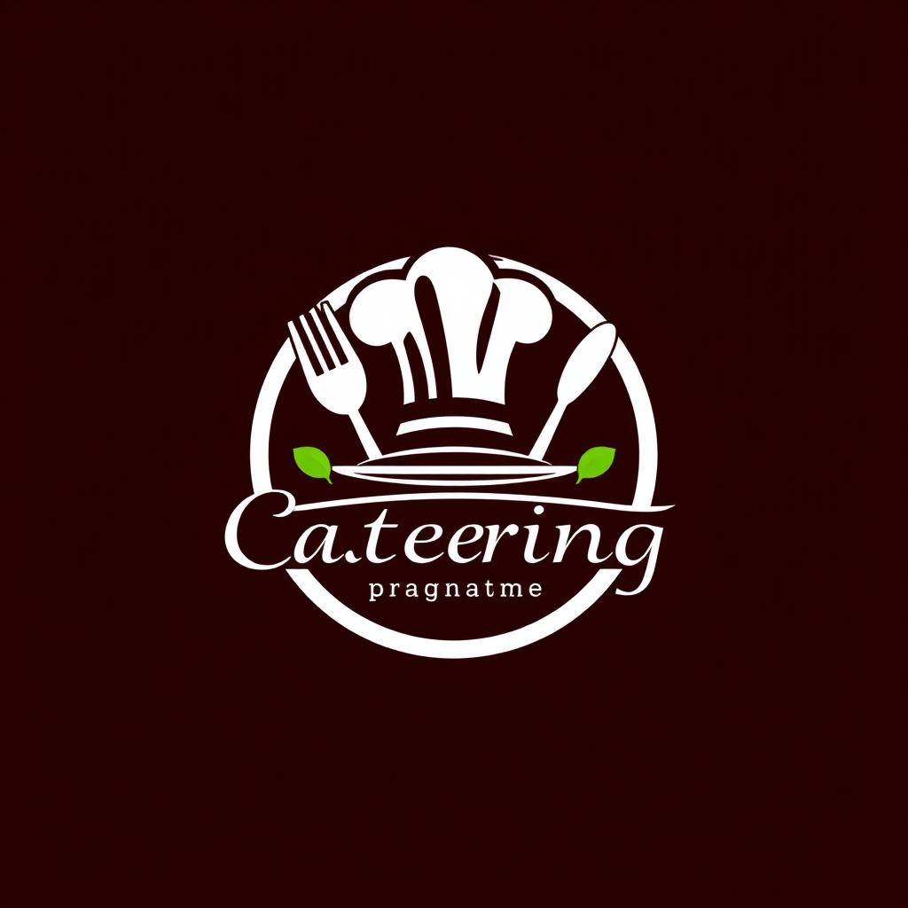 A modern and inviting logo design for a food catering business