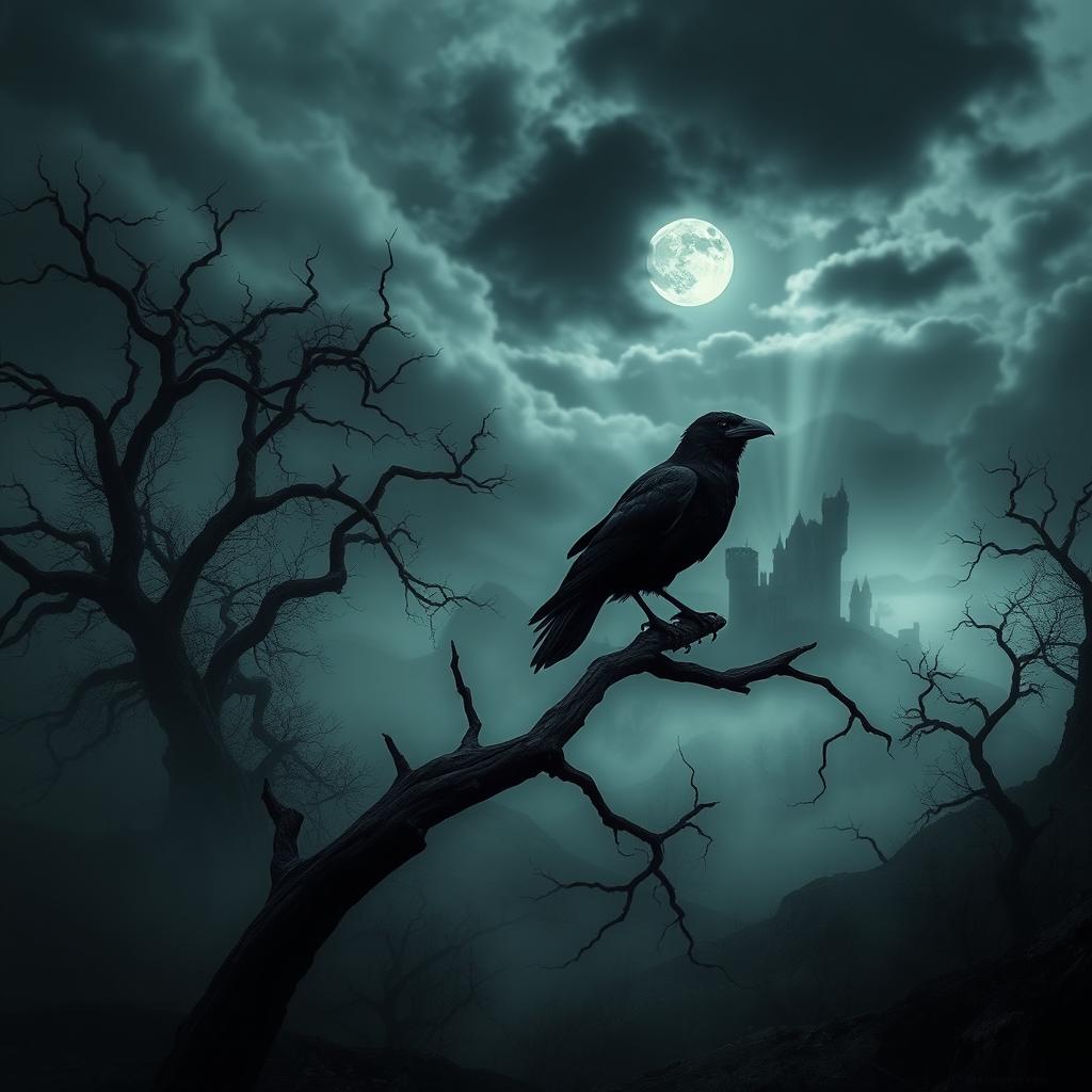 A dark and atmospheric Gothic scene inspired by the name 'Oblivion'